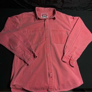 Marlboro Men's Coral Button Down Shirt